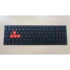 Клавиатура Asus FX502 FX502V FX502VM FX502VD Плоский Enter без рамки Красная подсветка