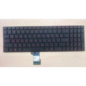 Клавиатура Asus G501 G501J G501JW G501V G501VW N501 N501J N501JW N501V N501VW Q501 UX501 UX501JW N541 красные кнопки с подсветкой