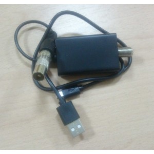 Усилитель ТВ сигнала антенны USB 25 дБ 75 Ом