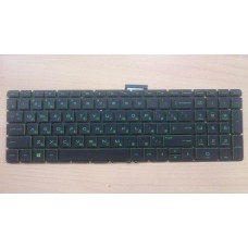 Клавиатура HP Pavillion 15-ab 15-ae 15-ak 15-au 15-bc 15-cc 15-cd 15z-ab 17-ab 17-g HP Omen 15-ax 15-cb зеленые кнопки