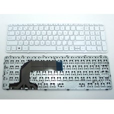 Клавиатура для ноутбука HP Pavilion 17e 17-e 17-n с рамкой белая