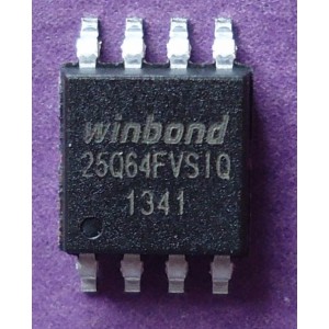 Микросхема памяти Winbond W25Q64FVSSIQ W25Q64FVSIQ Quad SPI SOIC8 64Mbit 8Mb