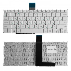 Клавиатура для ноутбука Asus Vivobook X200 F200 F200L F200M K200M X200C X200L X200M белая