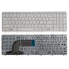 Клавиатура для ноутбука HP Pavilion 15-n 15e 15-e 15t-e 15t-n 15z-e 15z-n 15-r 15-f белая с рамкой