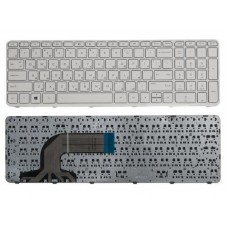 Клавиатура для HP Pavilion Клавиатура для ноутбука HP Pavilion 15-n 15e 15-e 15t-e 15t-n 15z-e 15z-n 15-r 15-f белая с рамкой