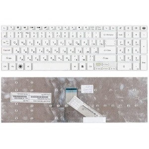 Клавиатура для ноутбука Packard Bell EasyNote TS11 TS13 TS44 TV11 LS11 LV11 LS13 LS44 NV55 NV57 P5WS0 P7YS0 white
