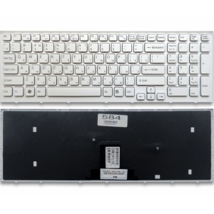 Клавиатура для ноутбука Sony Vaio VPCEB VPC-EB белая