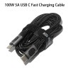 Кабель для зарядки и передачи данных USB Type-C - USB Type-C 100Вт 5А в оплетке 2м