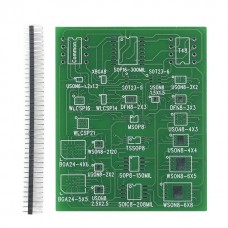Плата адаптер 25-in-1 SMD to DIP8 SOIC8/16 SOP8 DFN8 USON8 DFN8 SOT5 SOT6 WSON8 WLCSP TSSOP8 MSOP8 XSON8 BGA24 SPI FLASH